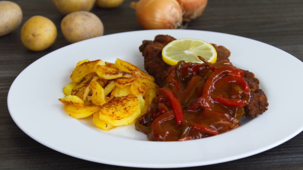 Beef Schnitzel with Gravy